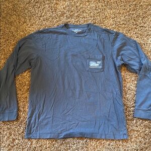 Vineyard Vines Blue Long Sleeve Tee Essential Casual Wear